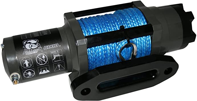 Bulldog 6000lb Winch with Synthetic Rope and Fairlead, THE BEST!